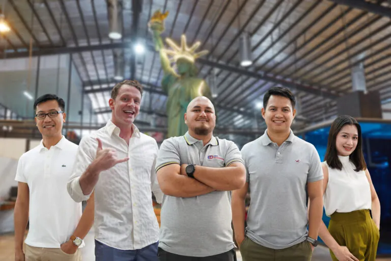 Clark Staff founders and colleagues at the outsourcing office