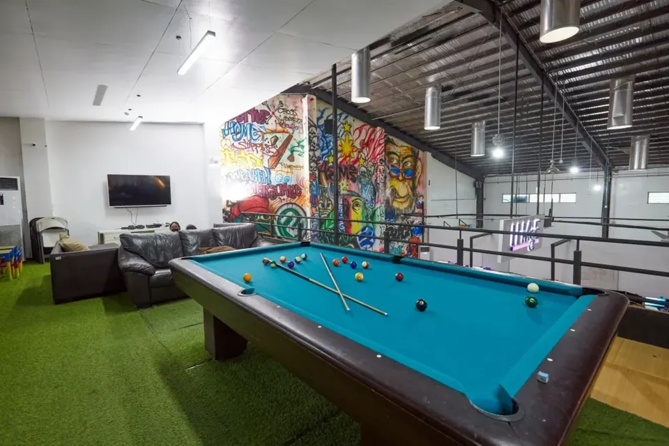 Recreation area at the Clark Freeport outsourcing office